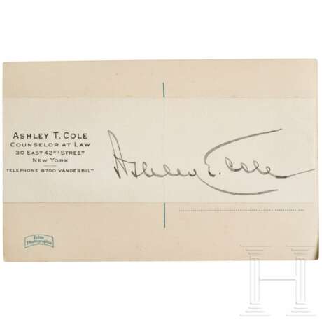 Ashley T. Cole (1876 - 1965) - signierte Portraitpostkarte Hermann Görings 1933 - фото 2