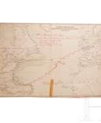 Drittes Reich (1933-1945). Heinrich Ernst Göring (1838 - 1913) - HAPAG-Karte mit der Reiseroute nach Haiti 1891