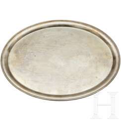 An oval Serving Platter from Silver Service