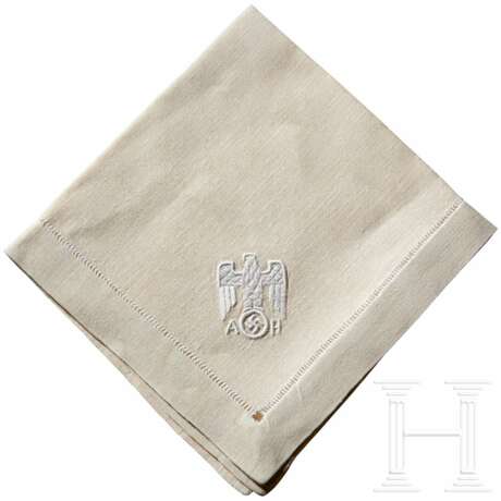 Adolf Hitler - a Napkin from the Informal Personal Table Service - photo 1