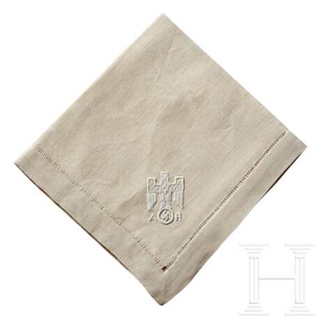 Adolf Hitler – a Napkin from Informal Personal Table Service - фото 1