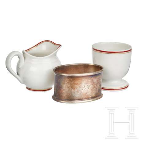 Deutsche Reichsbahn – a Milk Jug, Egg Cup and Napkin Ring from Silver Service - фото 2
