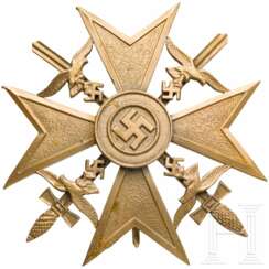 Spanienkreuz in Bronze mit Schwertern - Schickle-Fertigung