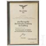 Ehrenpokal für besondere Leistungen im Luftkrieg für den Oberstleutnant Emil Deffner - Kampfgruppe z.b.V. 105 - фото 3