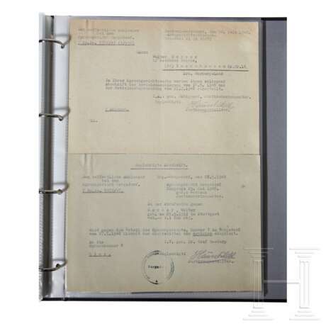 Walter Harzer - A HIAG Memoir Album, Plaques and Presentation Goblet - фото 8