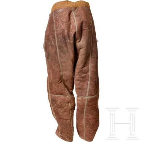 A Pair of Suede Leather Winter Trousers for Aviation Personnel - фото 2