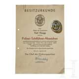 Allach-Ehrenpreisteller, Polizei-Schiführer-Abzeichen und weitere Auszeichnungen eines Gendarmerie-Offiziers - Foto 6