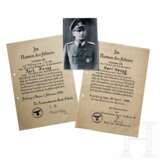 Allach-Ehrenpreisteller, Polizei-Schiführer-Abzeichen und weitere Auszeichnungen eines Gendarmerie-Offiziers - Foto 11
