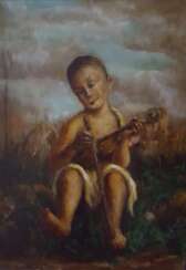 The boy with the violin