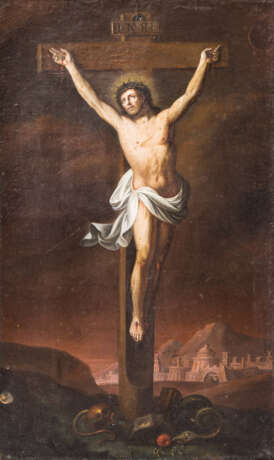 BAROCKER MEISTER des 18. Jahrhundert, "Christus am Kreuz", - photo 1