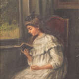 PETERS, PIETRONELLA, attr. (Stuttgart 1848-1924, Schülerin ihres Vaters P.F. Peters), "Lesendes Mädchen", - photo 1