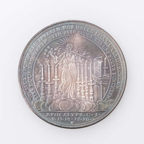 Konvolut von zwei Medaillen, ca. 139g Feinsilber - Foto 2