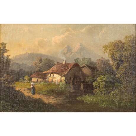 HAMPE, Guido, ATTRIBUIERT / UMKREIS (G.H.: 1839-1902), "Mühle bei Berchtesgaden", - Foto 1