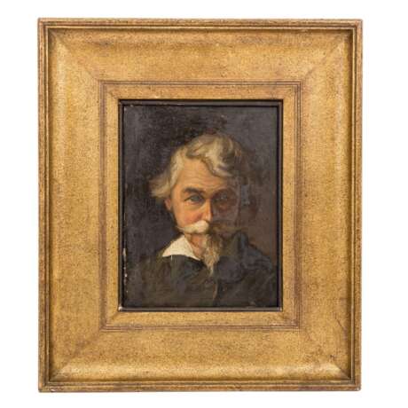 ADAM, BENNO RAFFAEL (1812-1892), "Herrenportrait", wohl der Künstler selbst, - Foto 2