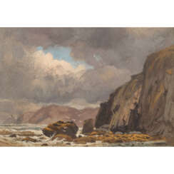 MALER/IN 19. Jahrhundert, "Küstenlandschaft in Wales",