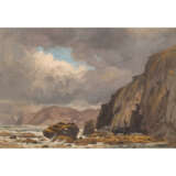 MALER/IN 19. Jahrhundert, "Küstenlandschaft in Wales", - Foto 1
