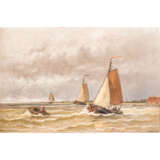 HULK, HENDRICK (1842-1937), "Fischerboote vor der Küste", - фото 1