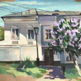 “Lilac blooms.Zaraysk.” See description Realist Landscape painting 2018 - photo 1