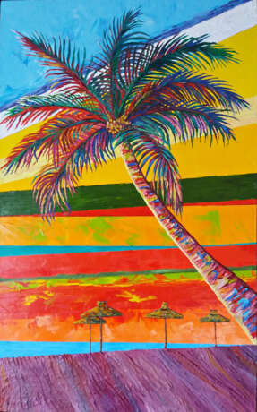 “Africa - Heat” Oil paint Impressionist Landscape painting 2020 - photo 1