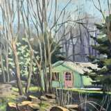 “Spring. Estate roller coaster” Canvas Oil paint Realist Landscape painting 2018 - photo 1