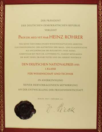 Deutscher Nationalpreis 1951 - Foto 2