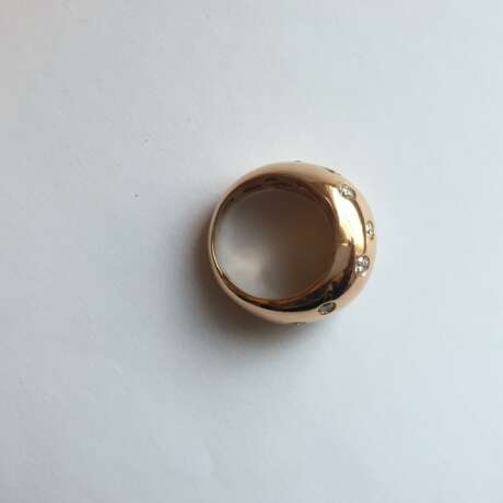 Rosegold-Ring mit Brillanten - photo 3