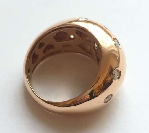 Rosegold-Ring mit Brillanten - photo 4