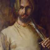 “Swordsman” Canvas Oil paint Realist 1856 - photo 1