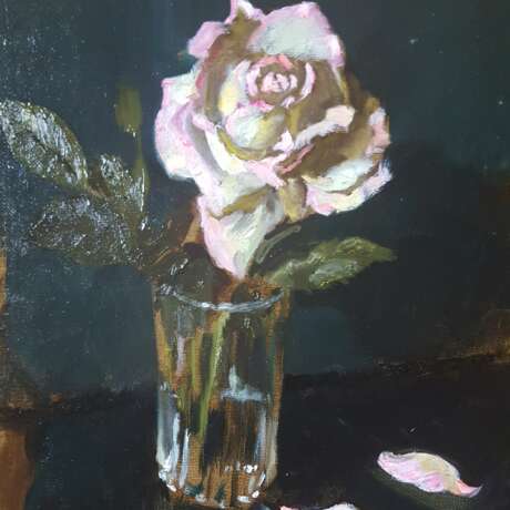 «Rose» Toile Peinture à l'huile Réalisme 2018 - photo 1