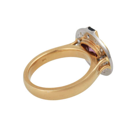 Ring mit rosafarbenem Granat, ca. 1,5 ct, - Foto 3