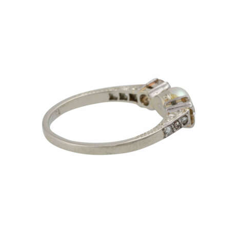 Ring mit 2 Altschliffdiamanten, zusammen ca. 0,4 ct, - photo 3