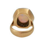 Ring mit Opal, ca. 2,9 ct entouriert von Brillanten, - Foto 4