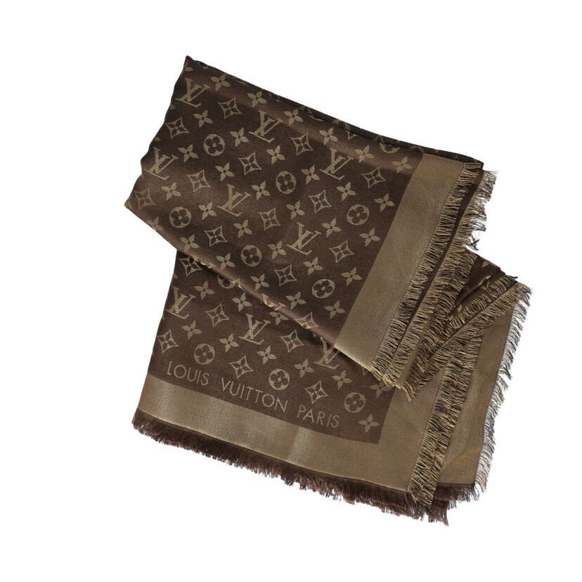 LOUIS VUITTON Foulard MONOGRAM SHINE. — Discover Rare and Captivating  Sold Pieces, Find Your Collectibles