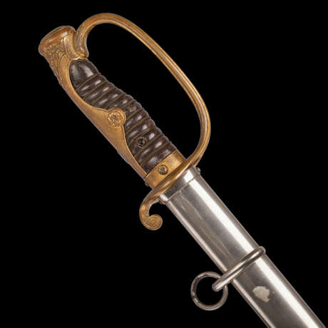 “‘Type 19’ of the Original Imperial Japanese Sword ‘Kyu-Gunto’ c Family Monom” Leather Mixed media Japan Antique period XIX - photo 2