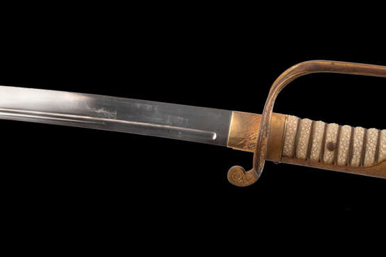 “Sword Kyu-gunto sample 1886 (manufacture until 1934) the Japanese Imperial army” Японская Империя Leather Mixed media 398 1886 - photo 3