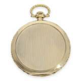 Taschenuhr: äußerst elegante und hochfeine Art déco Frackuhr in der sehr seltenen Chronometerqualität "Extra", Longines No. 4433846, verkauft 1928 nach Wien, mit Stammbuchauszug - Foto 5