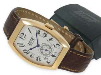 Wrist watch: high quality Tissot 18K gold men's watch in chronometer quality, 