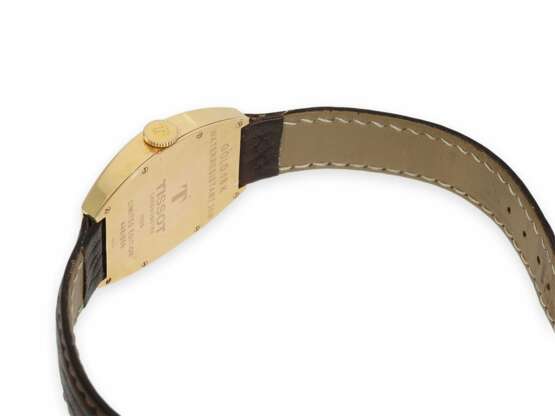 Armbanduhr: hochwertige Tissot 18K Herrenuhr in Chronometerqualität, "Tissot Porto 1925" Limited Edition No.448/666/Ref.H699, mit Originalbox, Chronometerzertifikat und Papieren von 2007 - Foto 3