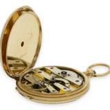Taschenuhr: wunderschöne Gold/Emaille-Savonnette im Stil der frühen Uhren von Patek & Czapek, Genf um 1850 - фото 5