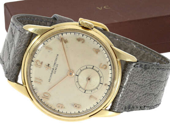 Armbanduhr: seltene, besonders große Vacheron & Constantin mit außergewöhnlicher Gehäuseform, ca. 1949 - photo 1