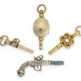 Uhrenschlüssel: kleine Sammlung seltener Spindeluhrenschlüssel, ca. 1680-1820, dabei Raritäten - Foto 4