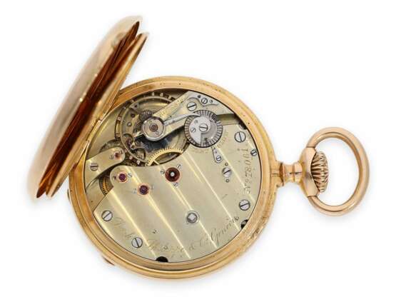 Taschenuhr: exquisites Patek Philippe Ankerchronometer No.78061, spezielles und äußerst rares Chronometerkaliber, Genf ca. 1889 - Foto 2