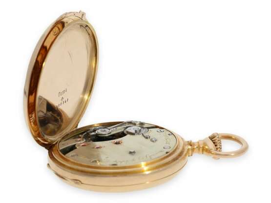 Taschenuhr: exquisites Patek Philippe Ankerchronometer No.78061, spezielles und äußerst rares Chronometerkaliber, Genf ca. 1889 - photo 3