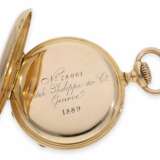 Taschenuhr: exquisites Patek Philippe Ankerchronometer No.78061, spezielles und äußerst rares Chronometerkaliber, Genf ca. 1889 - photo 4