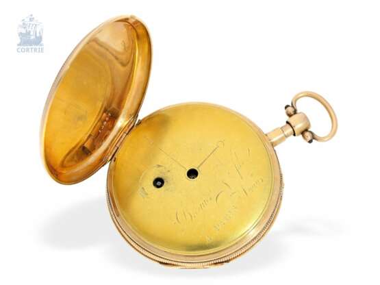 Taschenuhr: exquisite französische Repetitionsuhr in nahezu neuwertigem Erhaltungszustand, signiert Breguet et Fils No. 2221, ca. 1820 - Foto 2