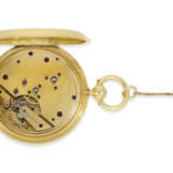 Taschenuhr: exquisites, schweres Taschenchronometer für den osmanischen Markt mit seltenem "Cabriolet"-Gehäuse, French London No.38222, ca.1850 - photo 2