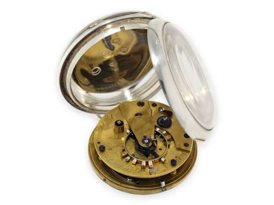 Taschenuhr: hochinteressantes englisches Taschenchronometer von einem der bedeutendsten Chronometermacher, königl. Uhrmacher Barraud London, Nr. 1658, Hallmarks London 1851 - фото 2