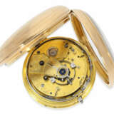 Taschenuhr: extrem schweres englisches Chronometer mit Rubin-Duplexhemmung und 1/8 Repetition, James Mc. Cabe London No.7187, Hallmarks 1811 - Foto 2