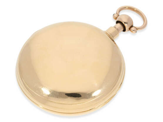 Taschenuhr: extrem schweres englisches Chronometer mit Rubin-Duplexhemmung und 1/8 Repetition, James Mc. Cabe London No.7187, Hallmarks 1811 - Foto 6