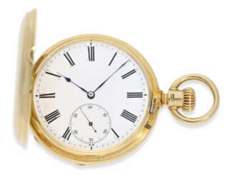 Taschenuhr: Glashütter Rarität, extrem seltenes Ankerchronometer Moritz Grossmann in Qualität 1A, No.5203, Glashütte ca. 1870
